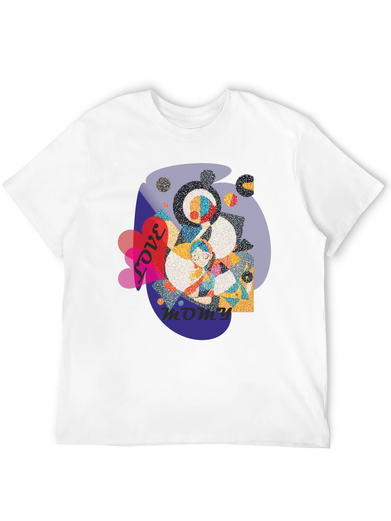Love You Mommy Black T-Shirt Graphic Tee