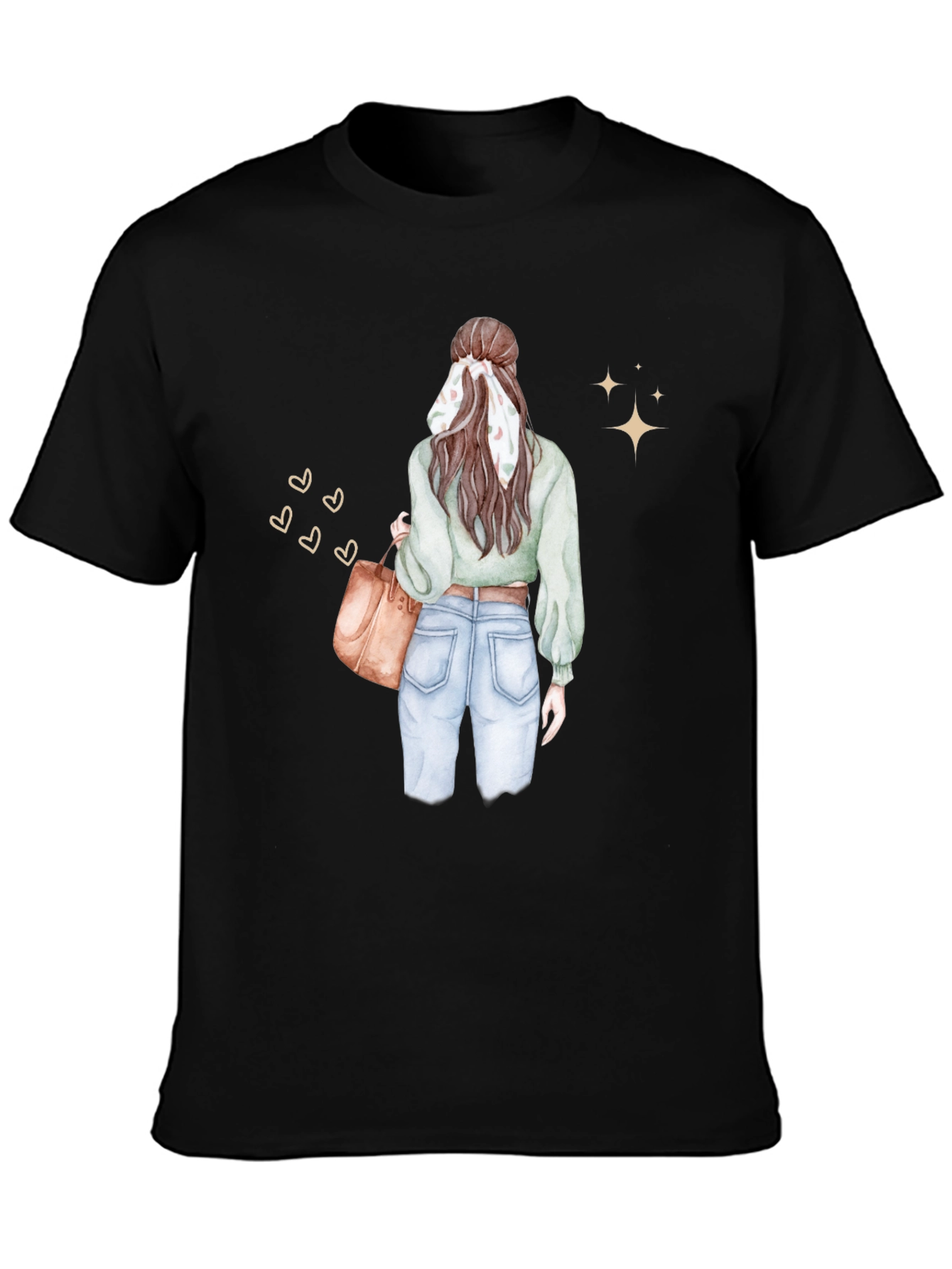 Stylish Woman Graphic Tee - Casual Chic