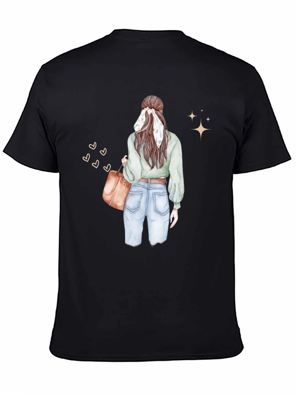 Stylish Woman Graphic Tee - Casual Chic