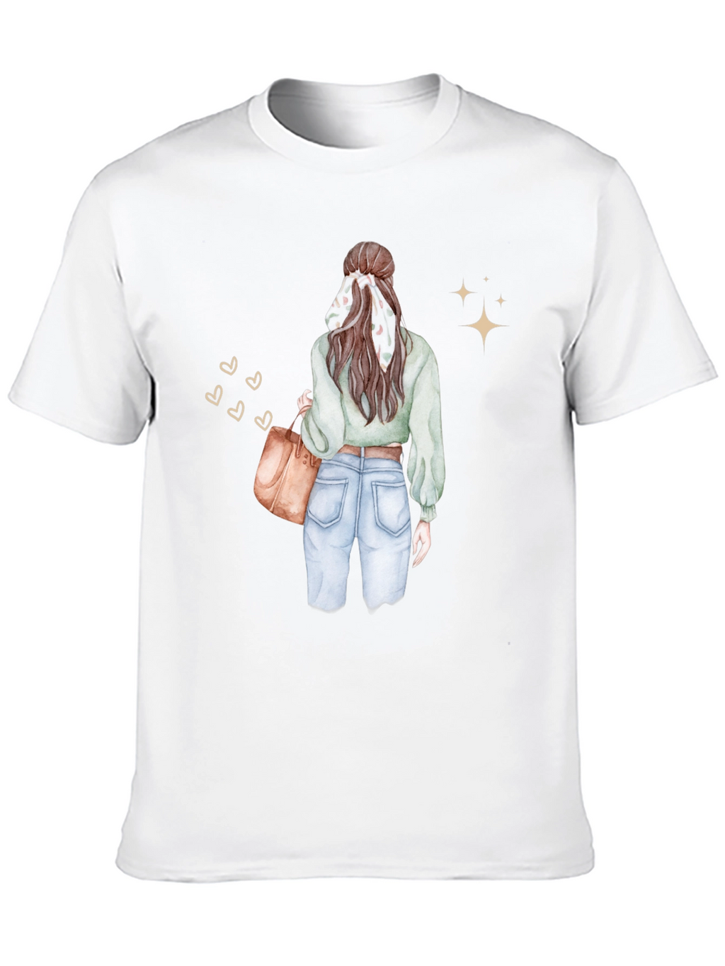 Stylish Woman Graphic Tee - Casual Chic
