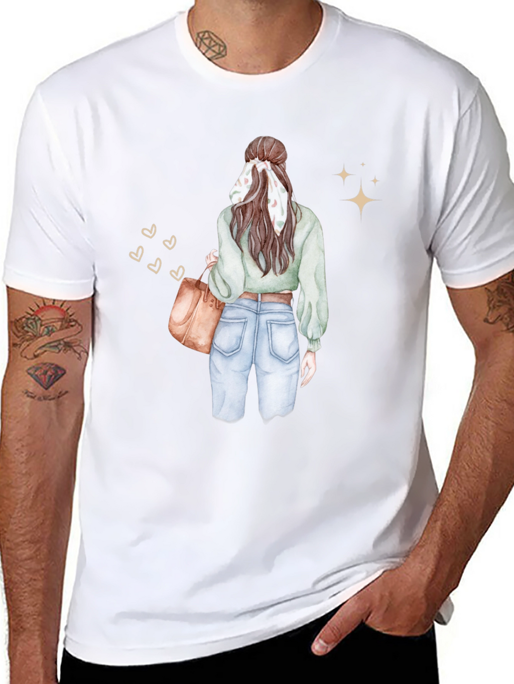 Stylish Woman Graphic Tee - Casual Chic
