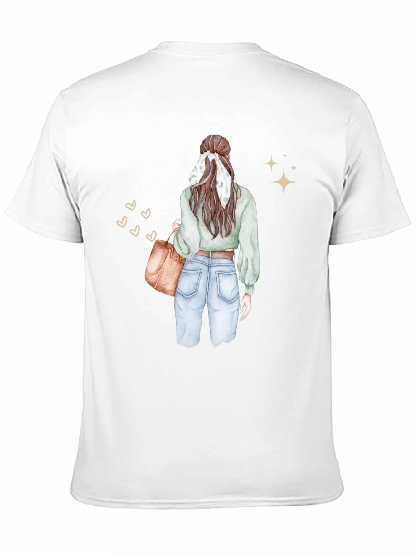 Stylish Woman Graphic Tee - Casual Chic