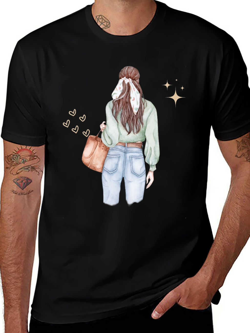 Stylish Woman Graphic Tee - Casual Chic