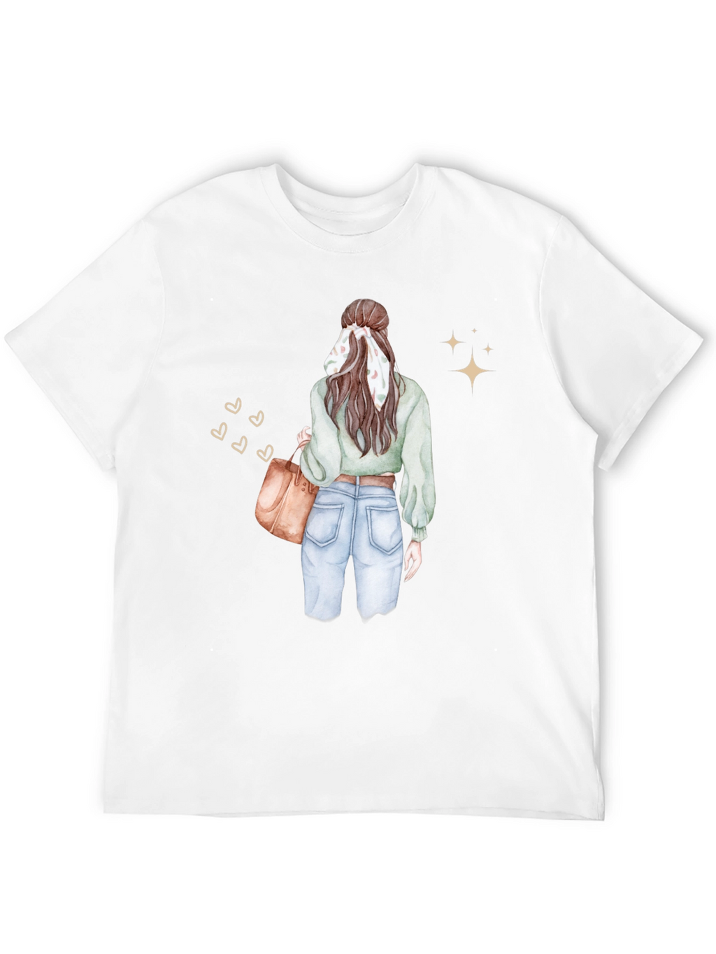 Stylish Woman Graphic Tee - Casual Chic