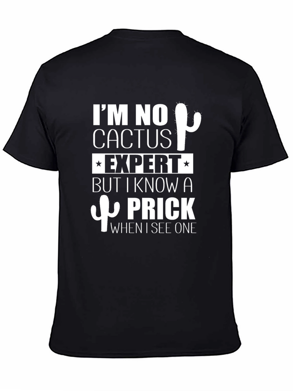 Cactus Expert Funny Graphic T-Shirt