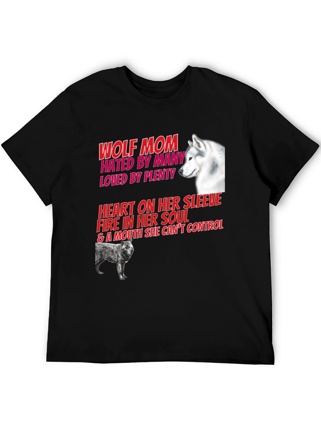 Wolf Mom Graphic Tee - Hated By Many
