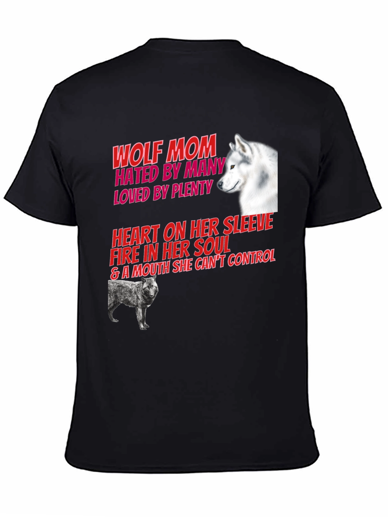 Wolf Mom Graphic Tee - Hated By Many