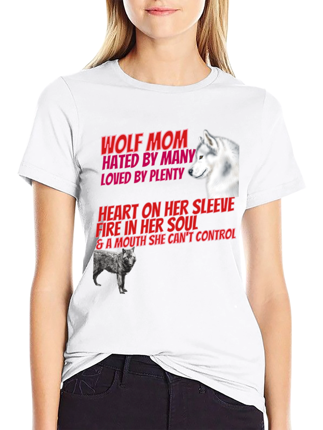 Wolf Mom Graphic Tee - Hated By Many