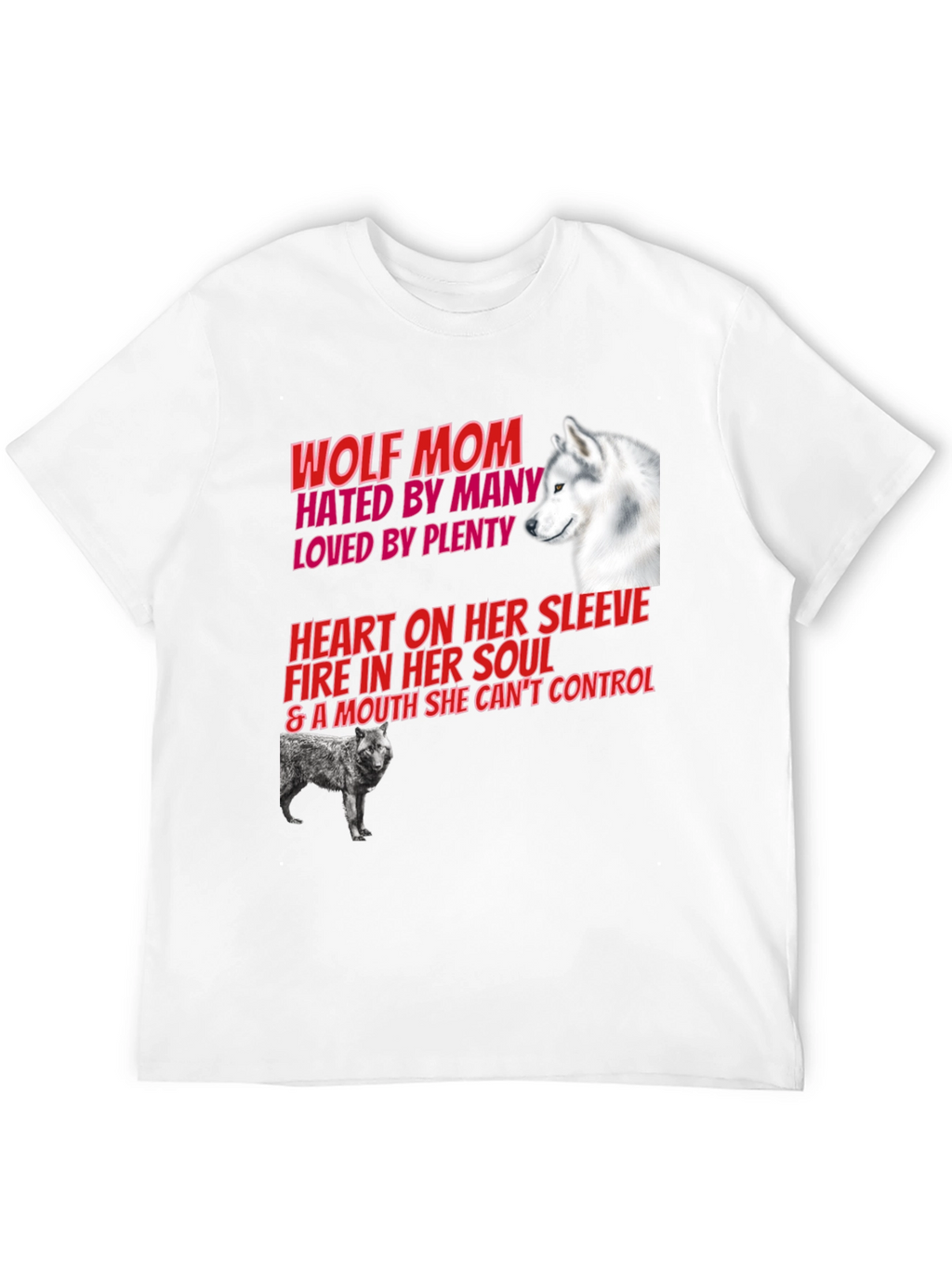 Wolf Mom Graphic Tee - Hated By Many