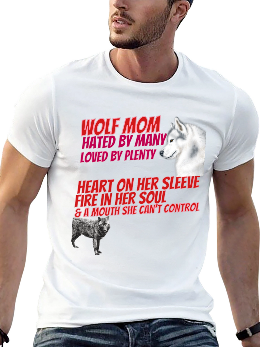 Wolf Mom Graphic Tee - Hated By Many