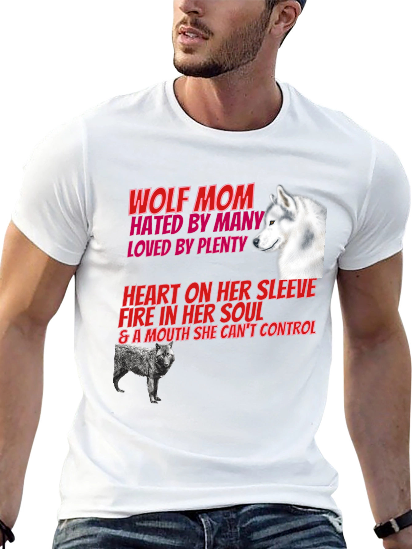 Wolf Mom Graphic Tee - Hated By Many