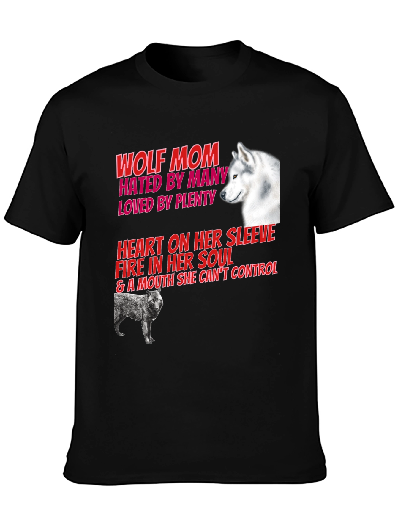 Wolf Mom Graphic Tee - Hated By Many