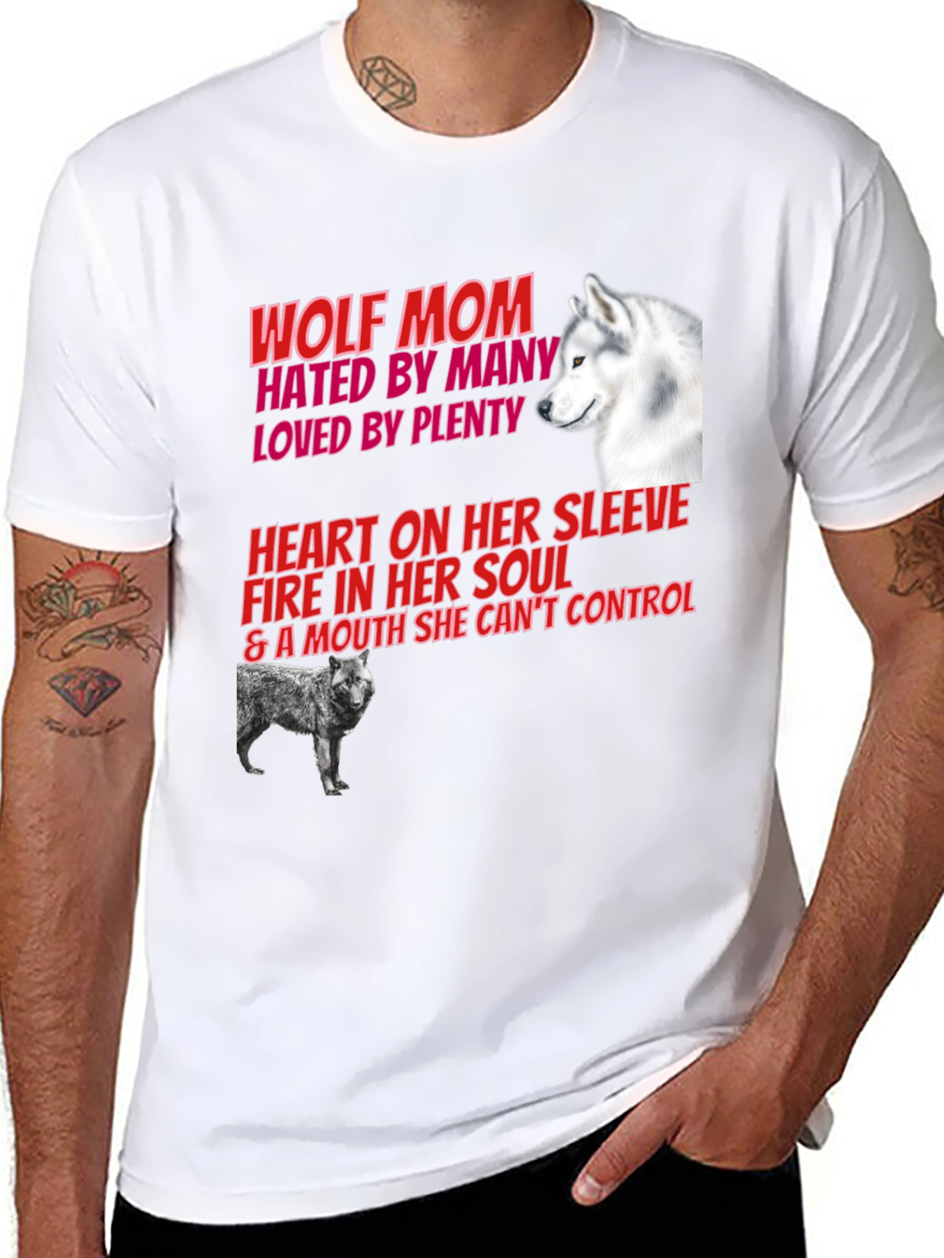 Wolf Mom Graphic Tee - Hated By Many