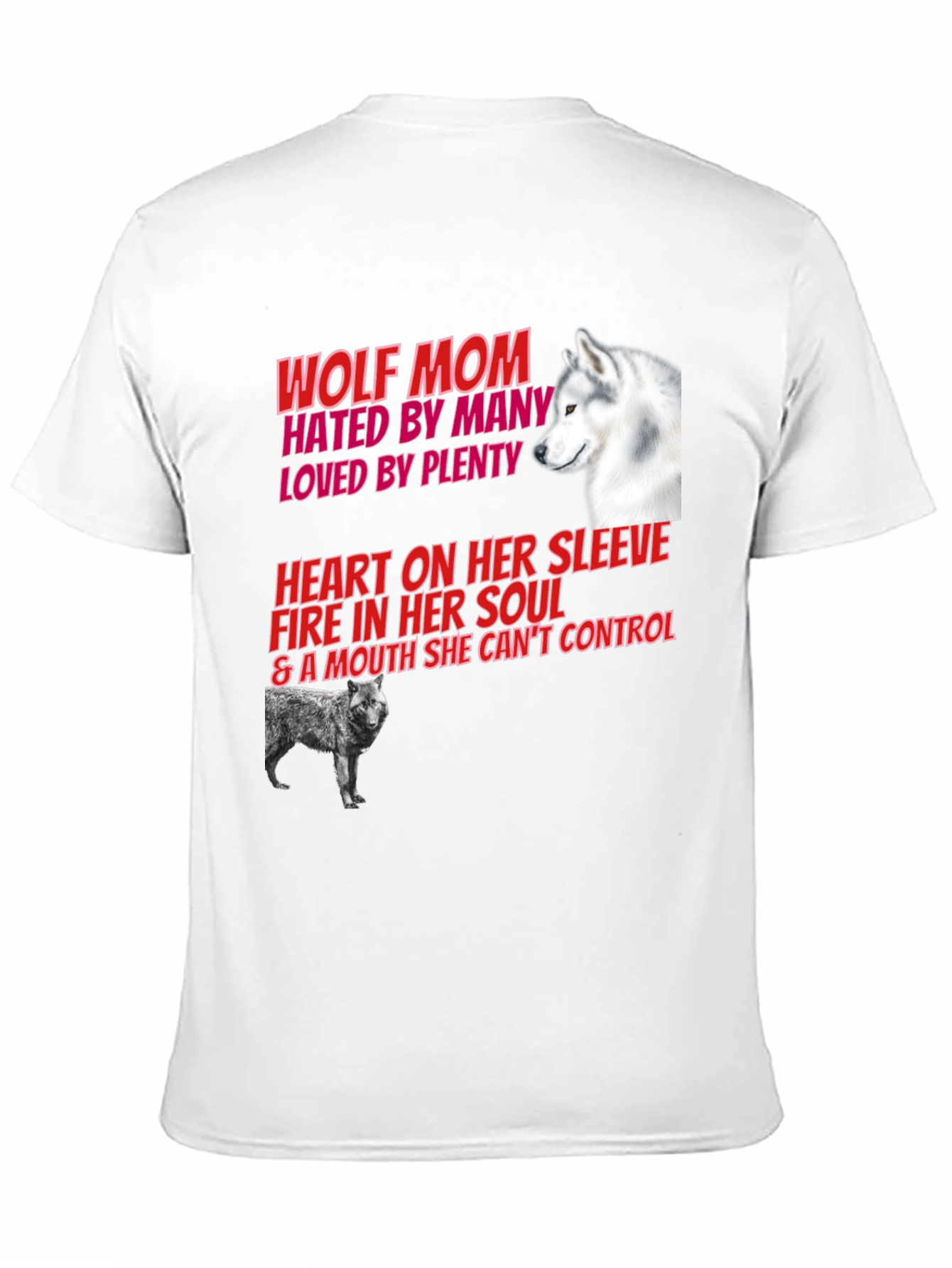 Wolf Mom Graphic Tee - Hated By Many