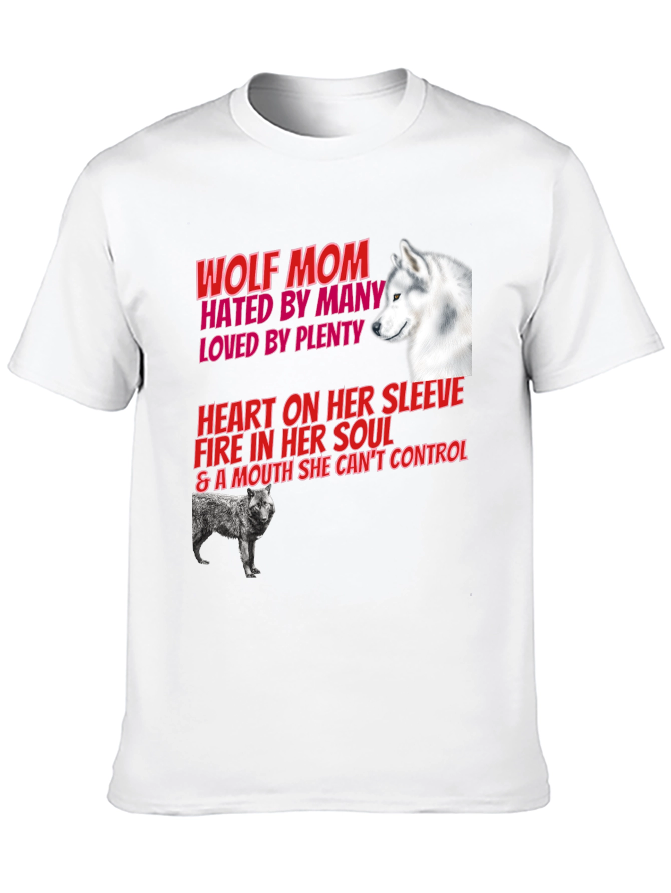 Wolf Mom Graphic Tee - Hated By Many