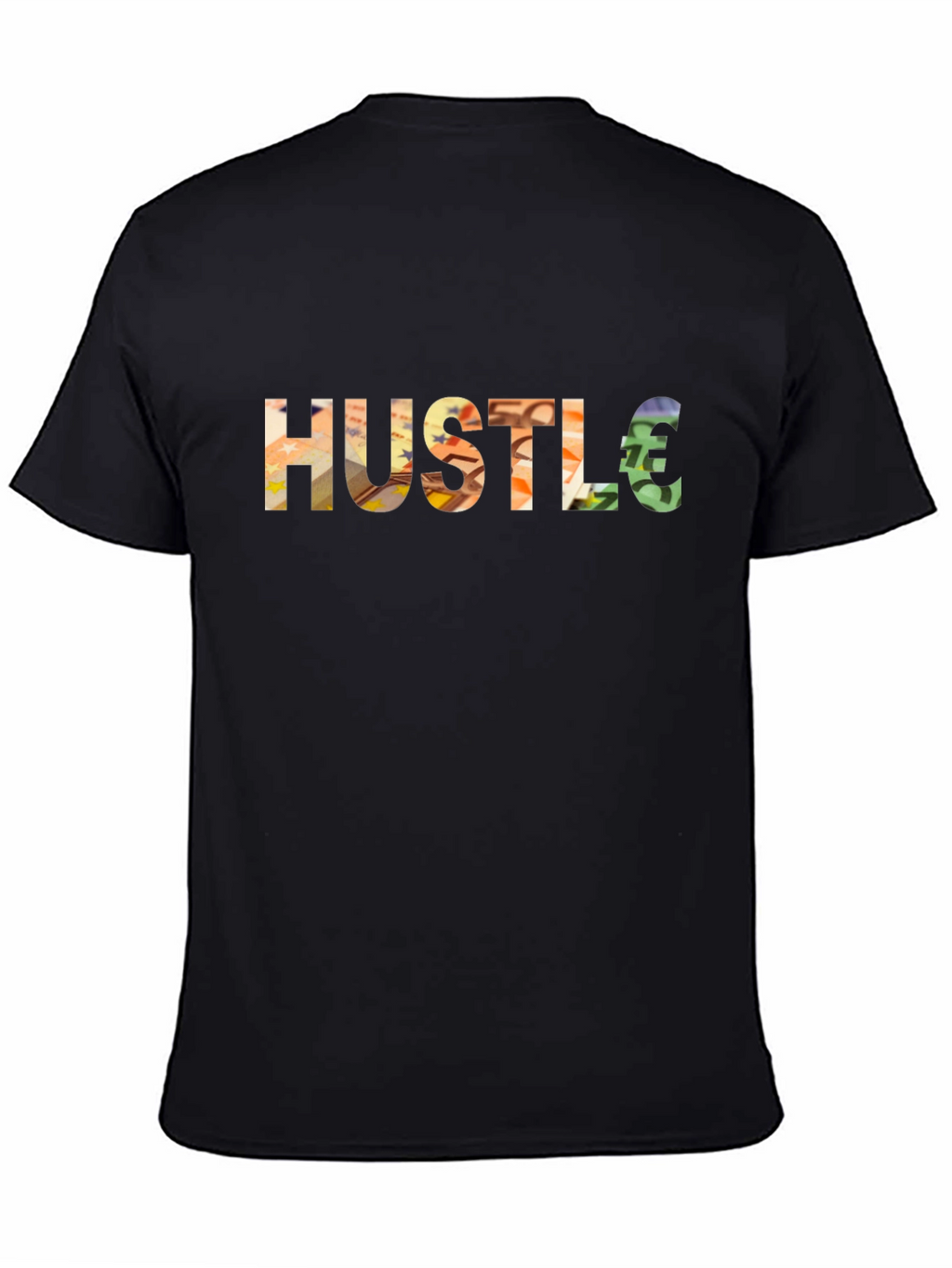 Hustle Euro Sign Graphic T-Shirt