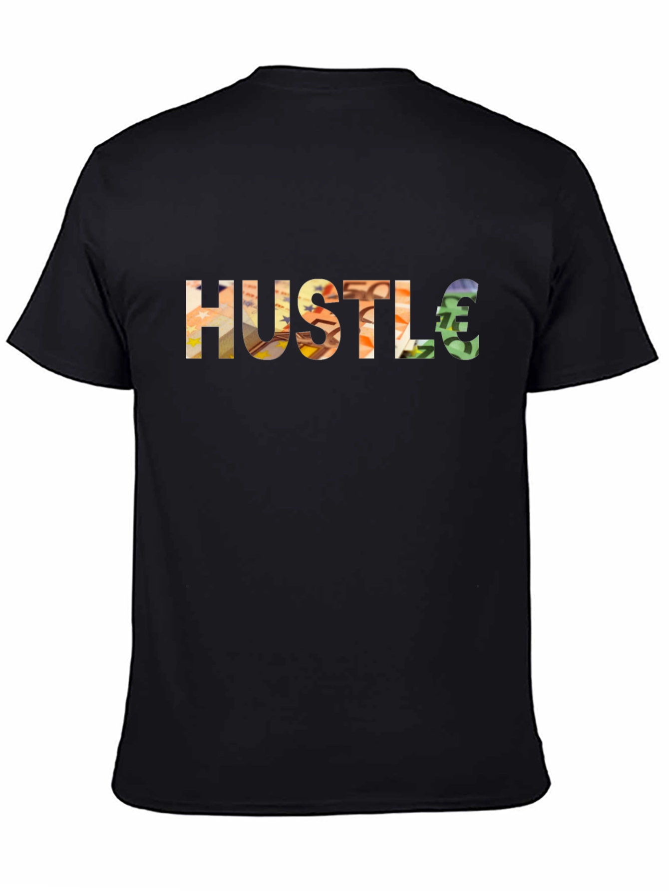 Hustle Euro Sign Graphic T-Shirt
