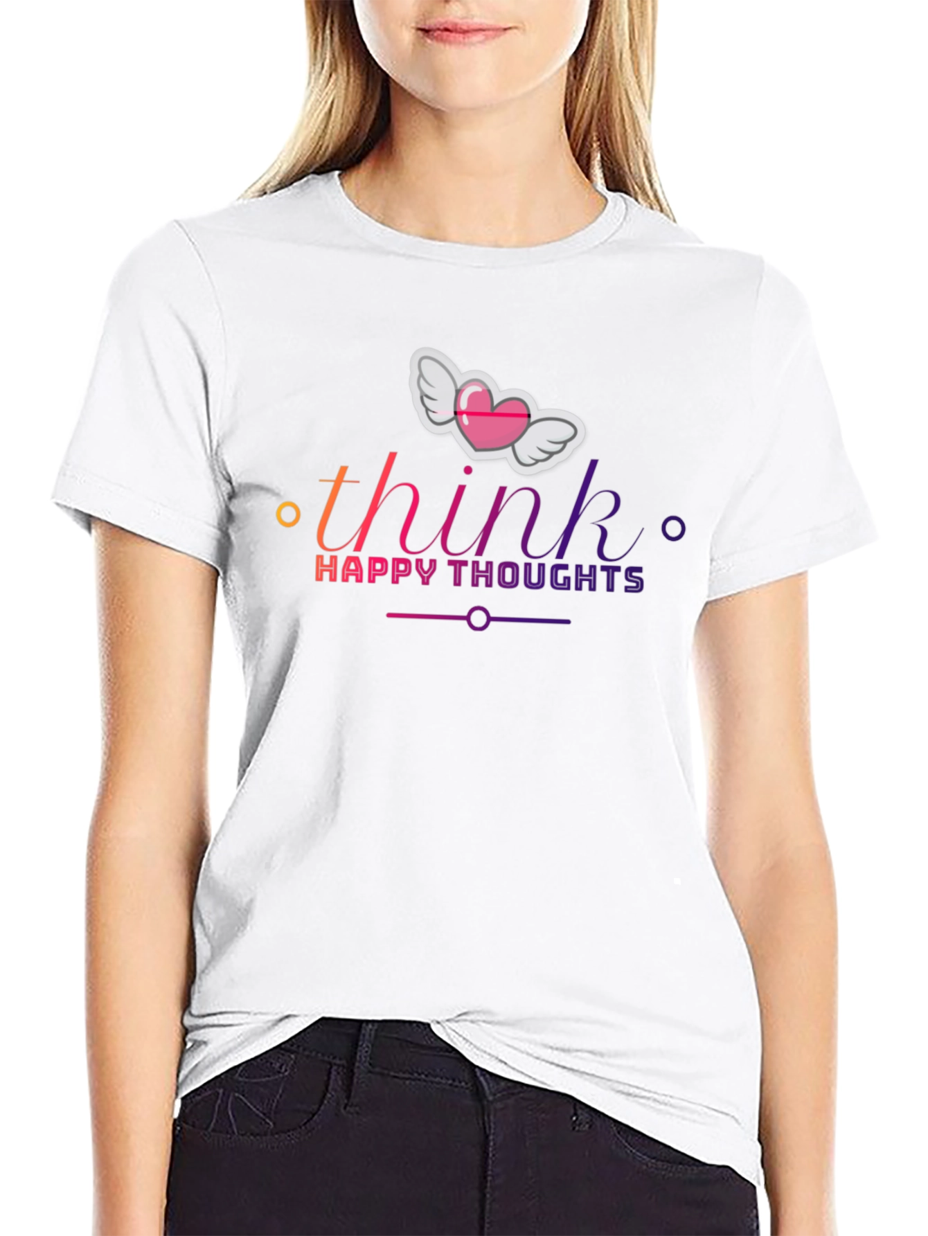 Think Happy Thoughts Graphic T-Shirt