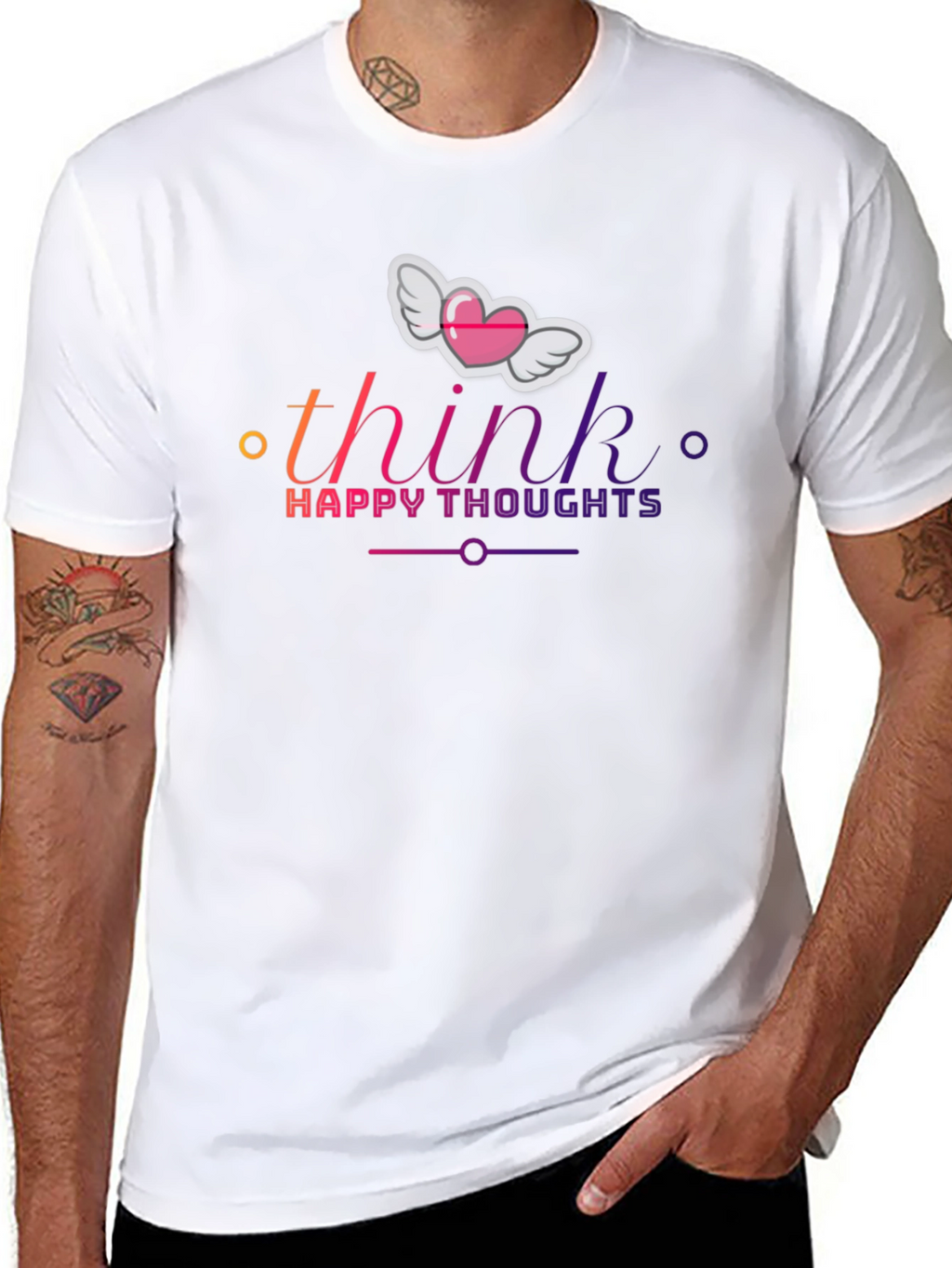 Think Happy Thoughts Graphic T-Shirt