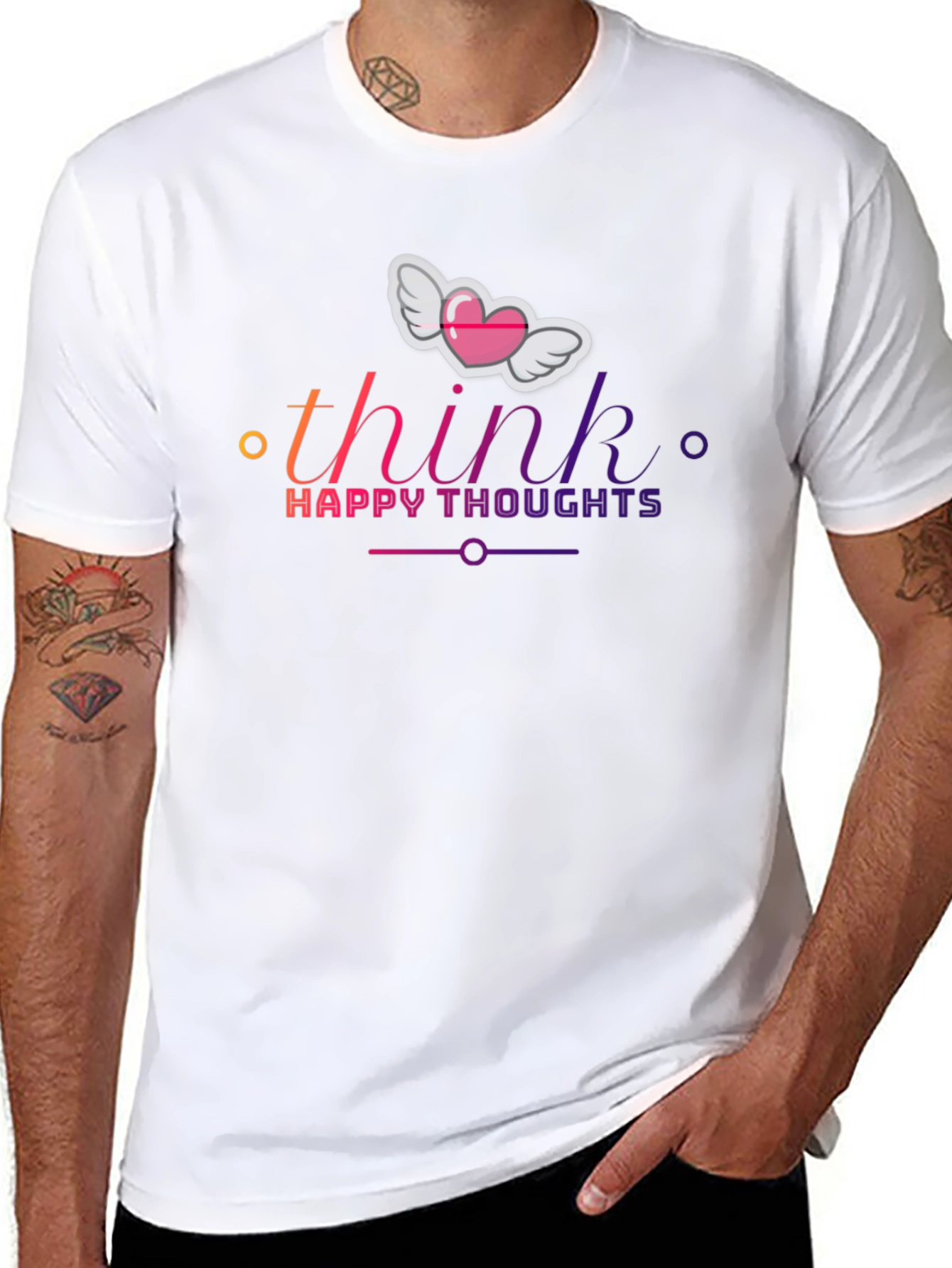 Think Happy Thoughts Graphic T-Shirt