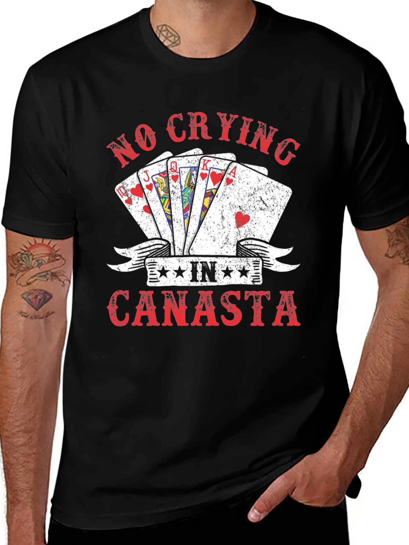 No Crying in Canasta T-Shirt Card Game Graphic Tee