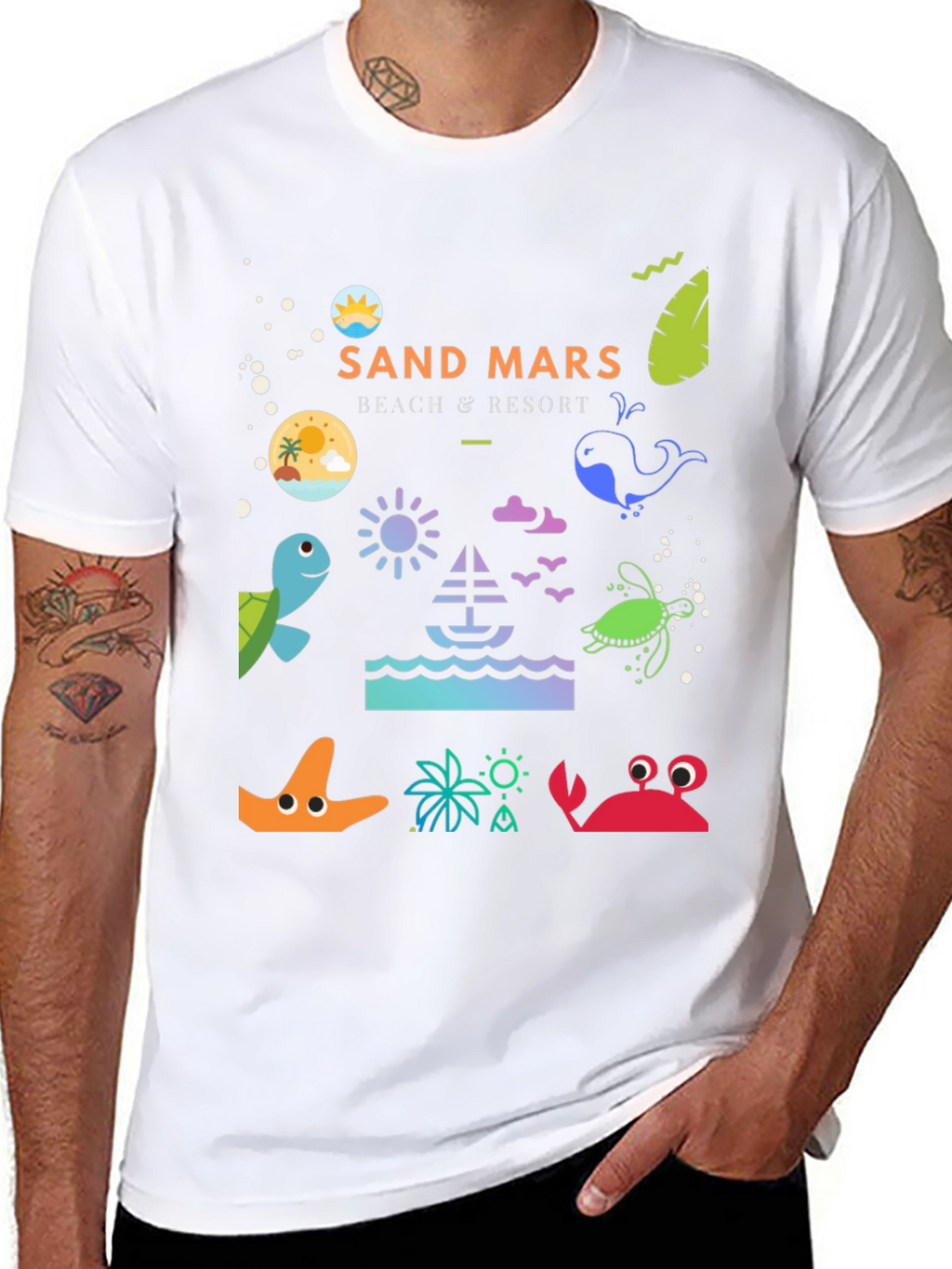 Sand Mars Beach Resort Graphic Tee
