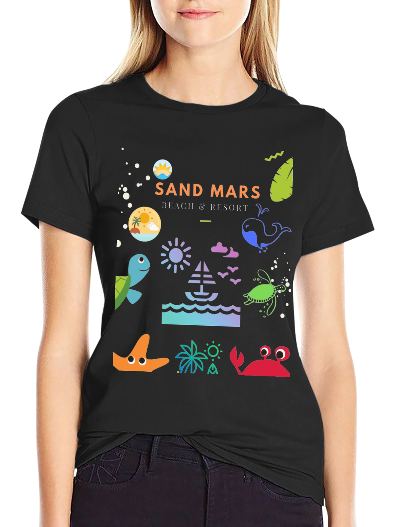 Sand Mars Beach Resort Graphic Tee