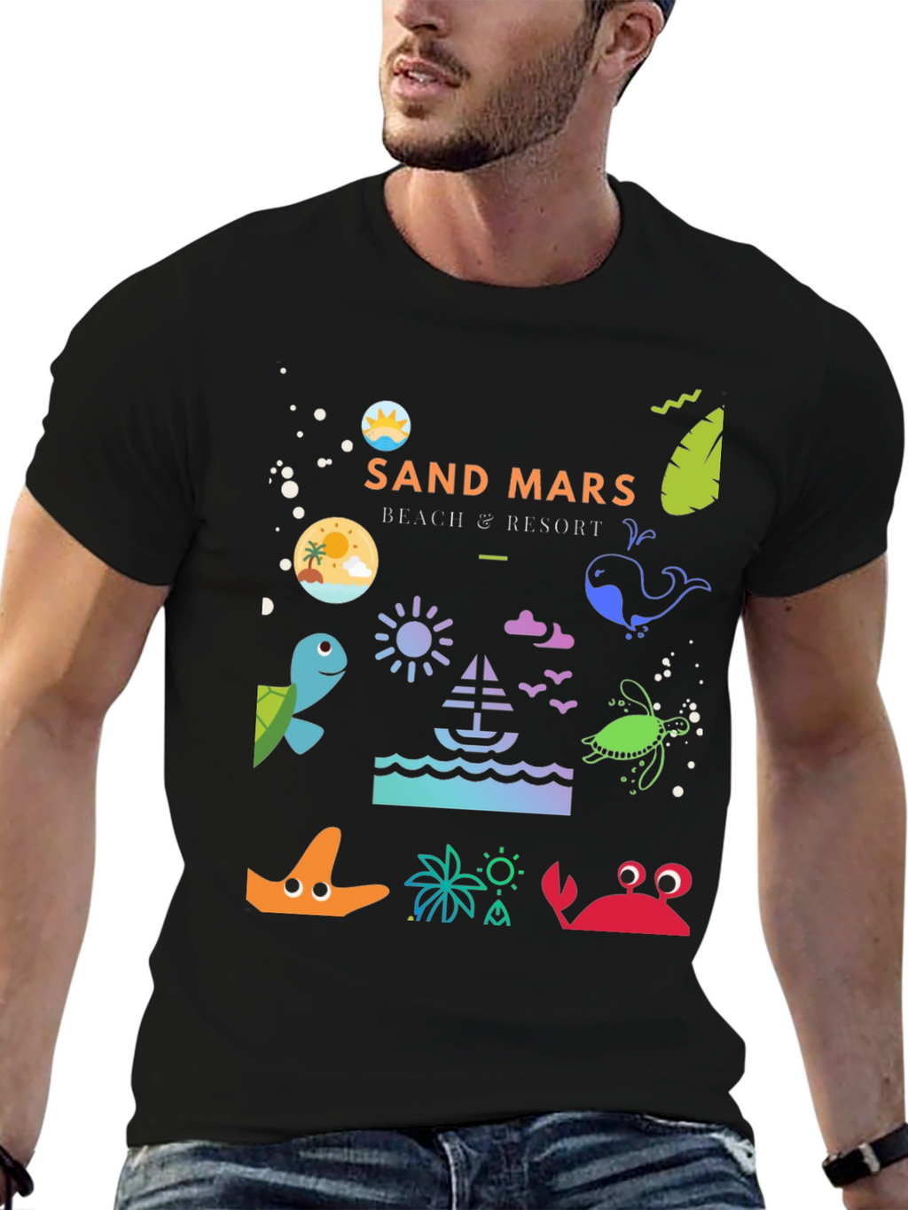 Sand Mars Beach Resort Graphic Tee