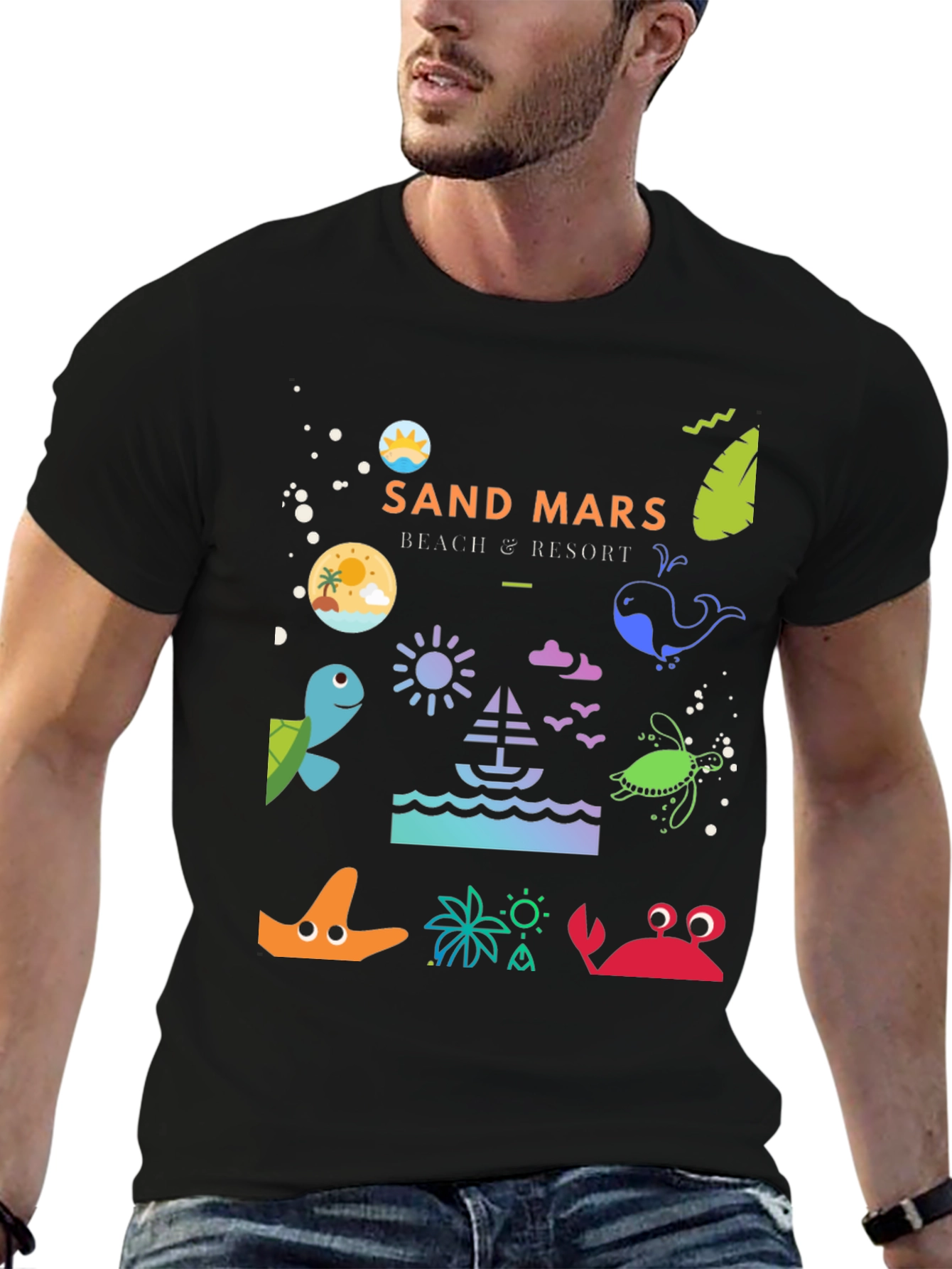 Sand Mars Beach Resort Graphic Tee