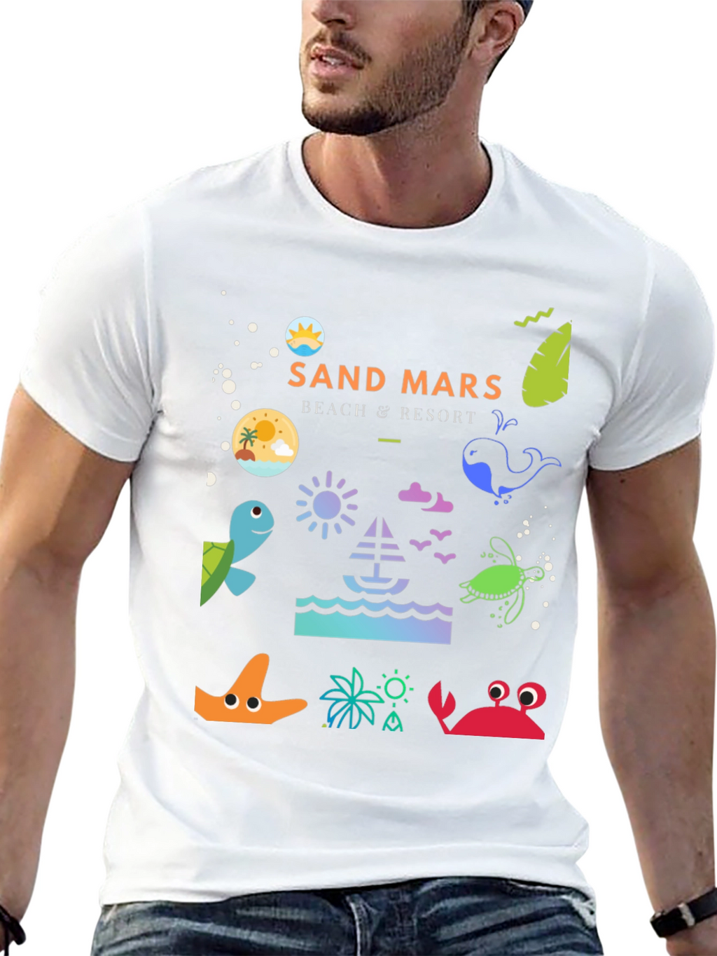 Sand Mars Beach Resort Graphic Tee