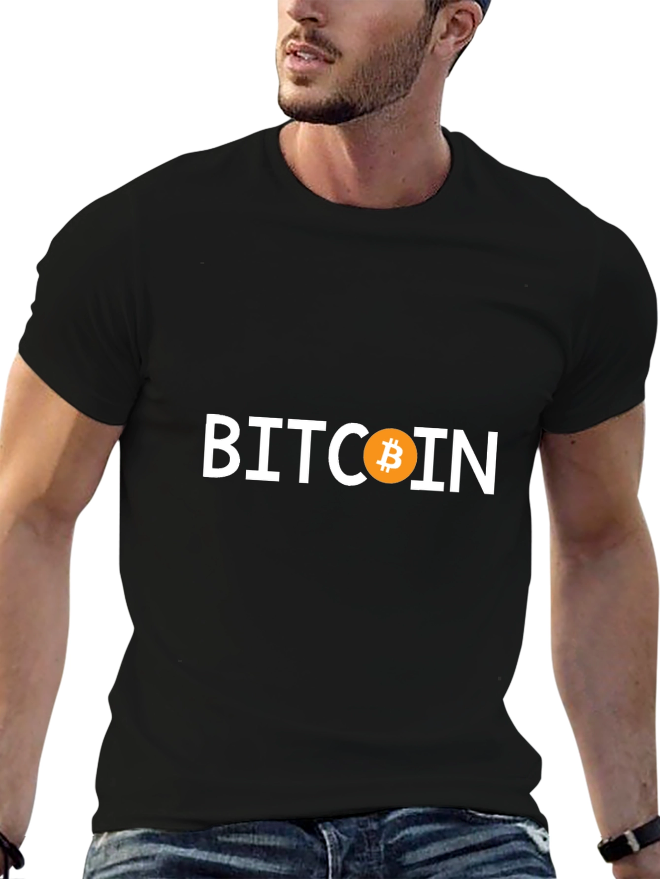 Bitcoin T-Shirt - Crypto Fan Apparel - Black Tee