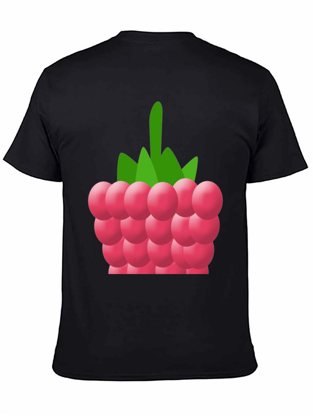 Raspberry Graphic Tee - Soft Cotton Blend