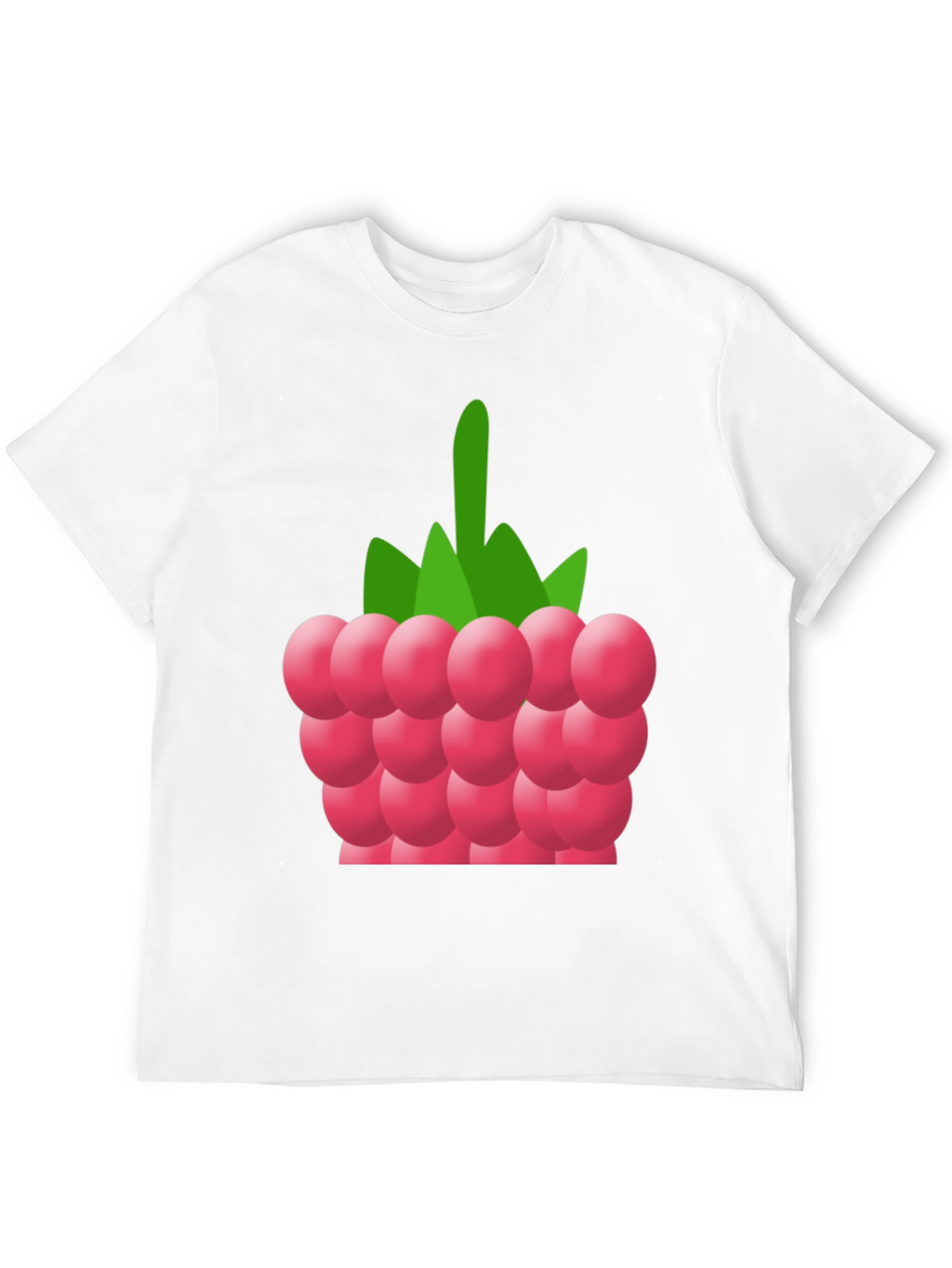 Raspberry Graphic Tee - Soft Cotton Blend
