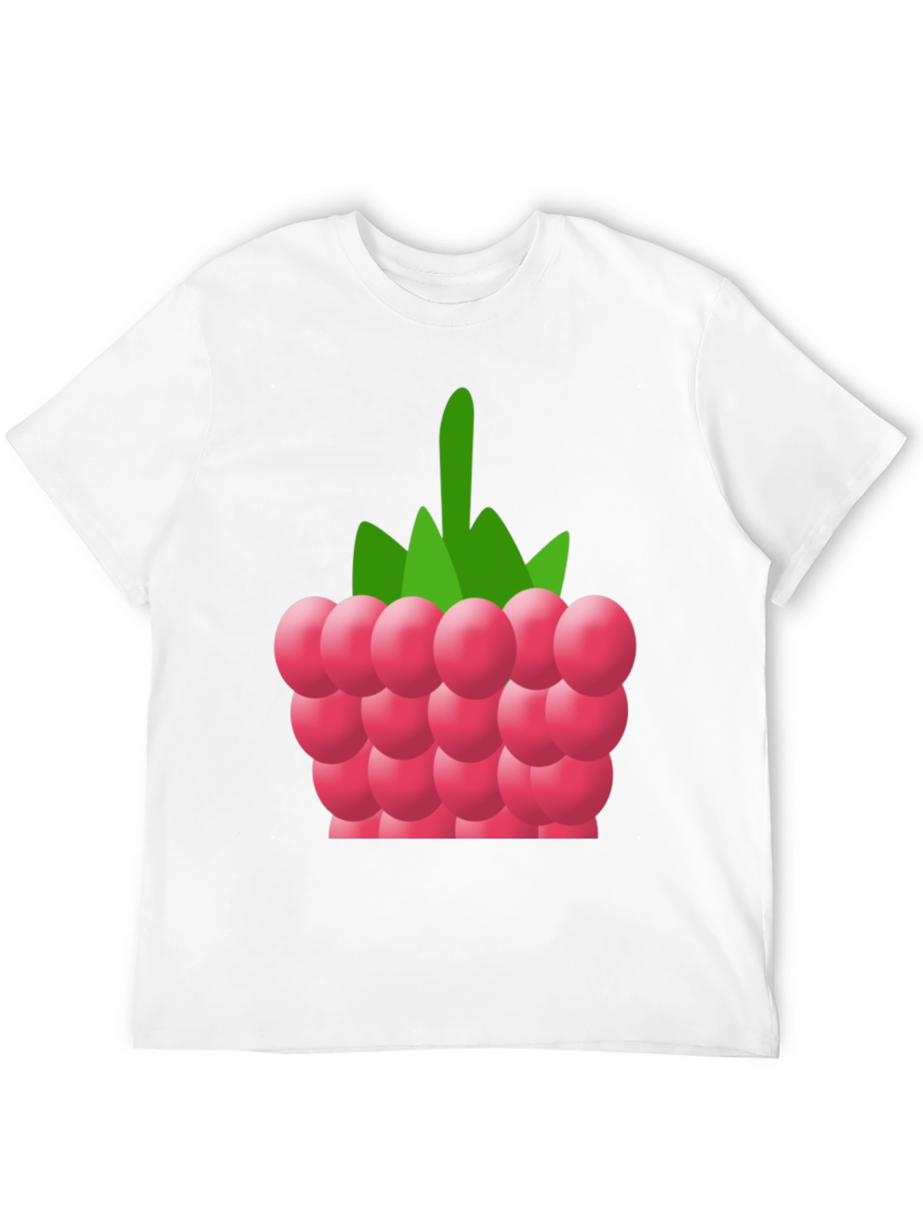 Raspberry Graphic Tee - Soft Cotton Blend
