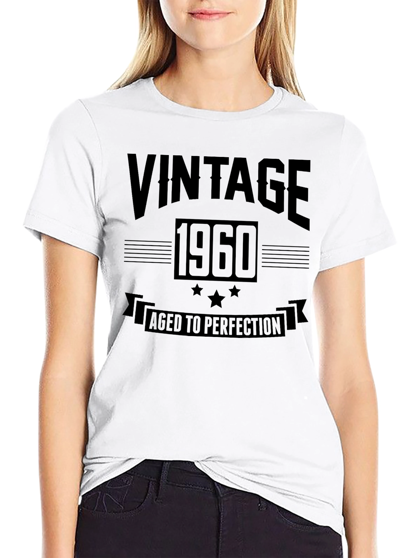 Vintage 1960 Aged To Perfection Black T-Shirt