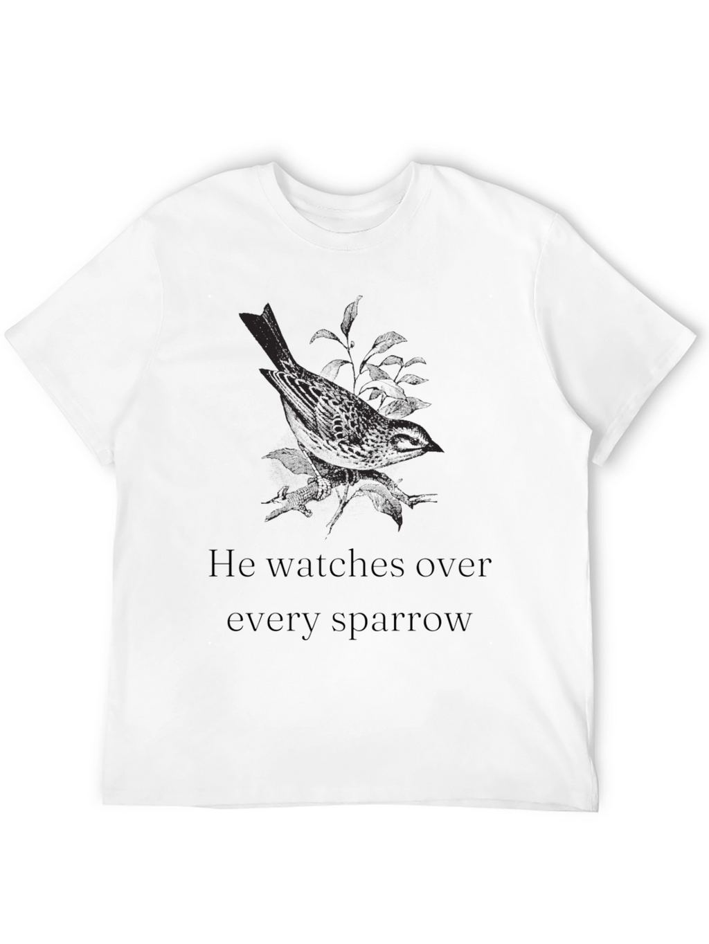 Sparrow Graphic Tee - He Watches Over