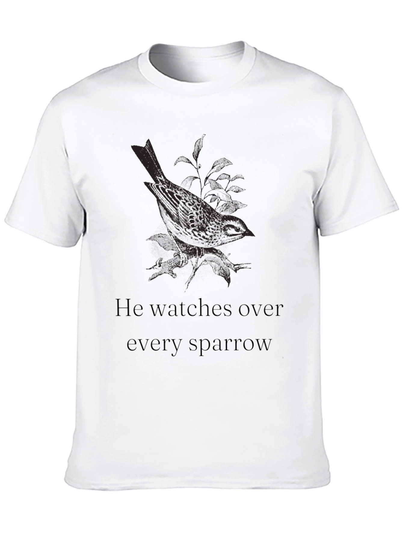 Sparrow Graphic Tee - He Watches Over