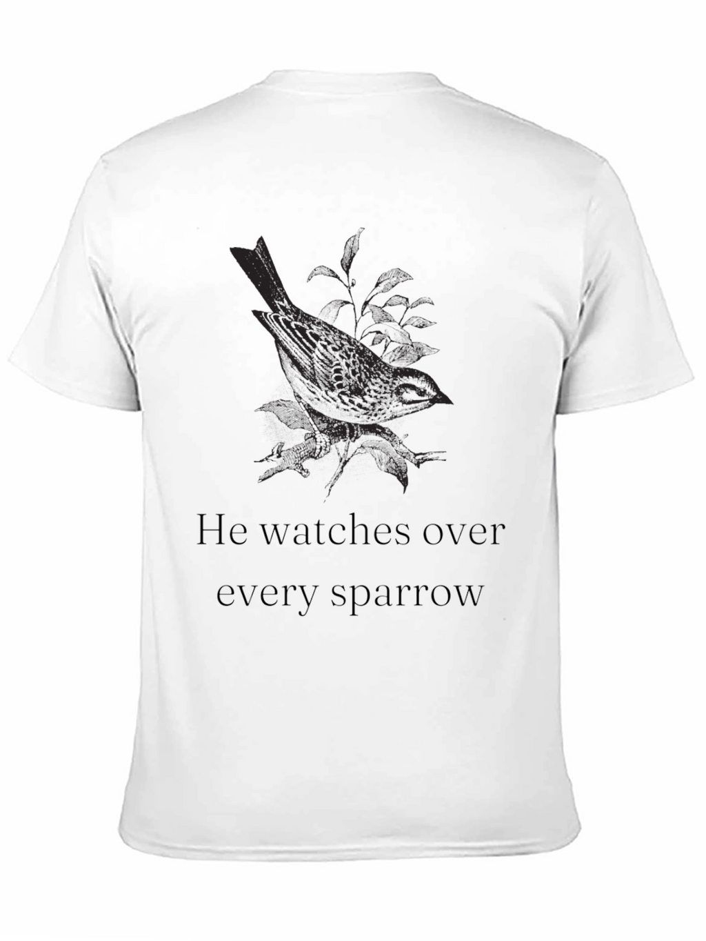 Sparrow Graphic Tee - He Watches Over