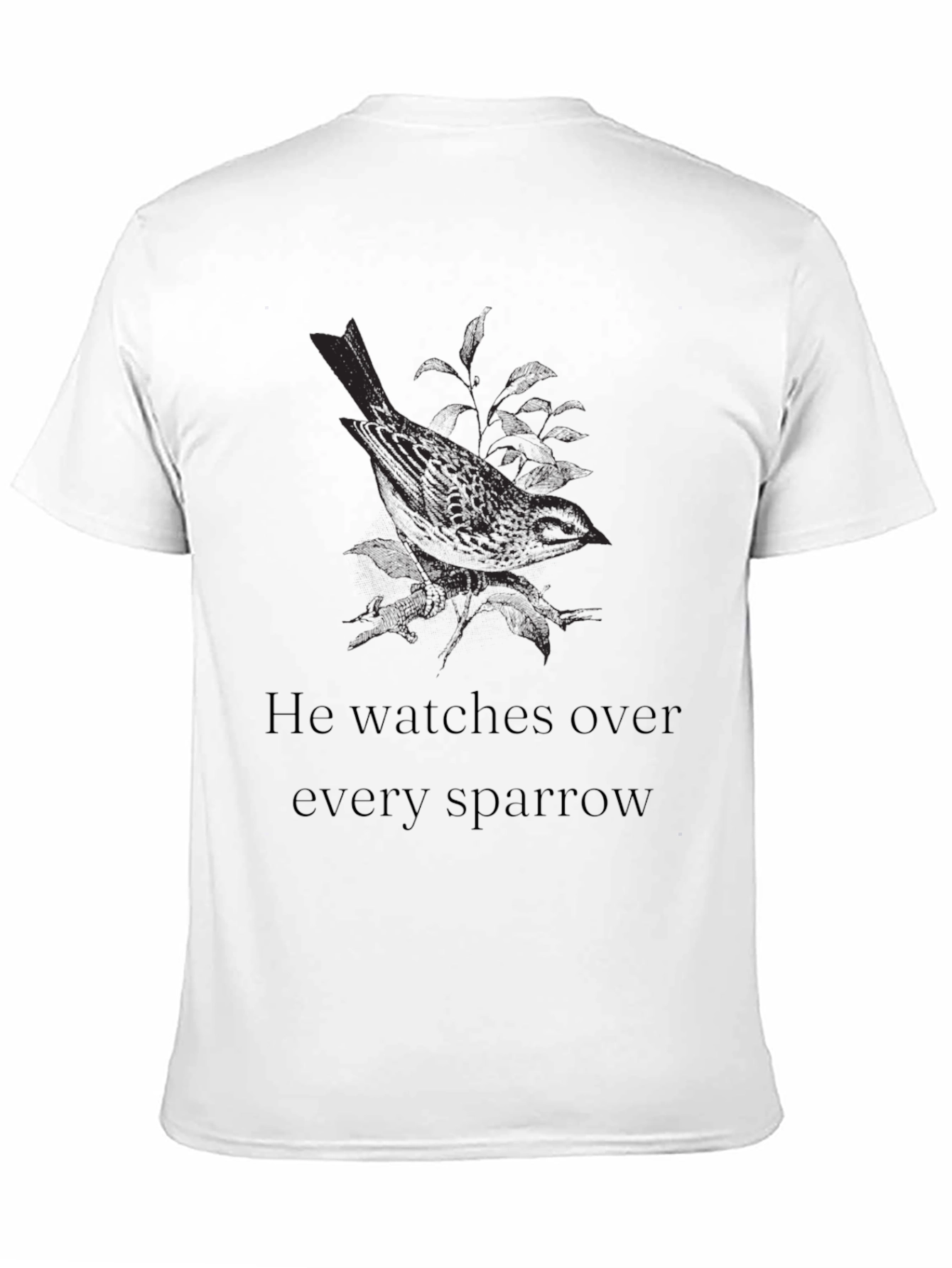 Sparrow Graphic Tee - He Watches Over
