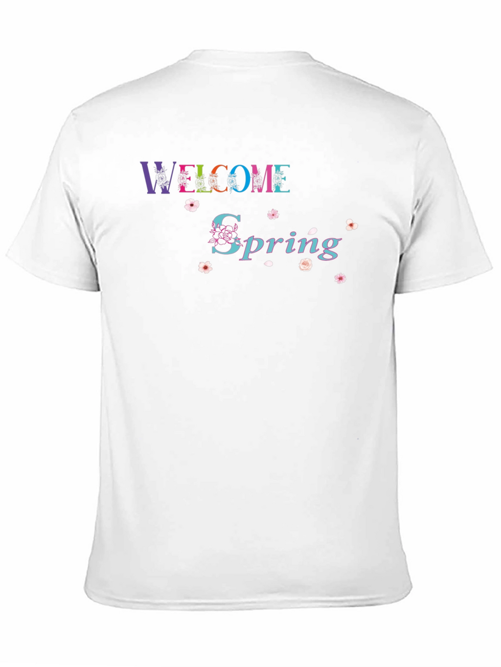 Welcome Spring Black Graphic Tee