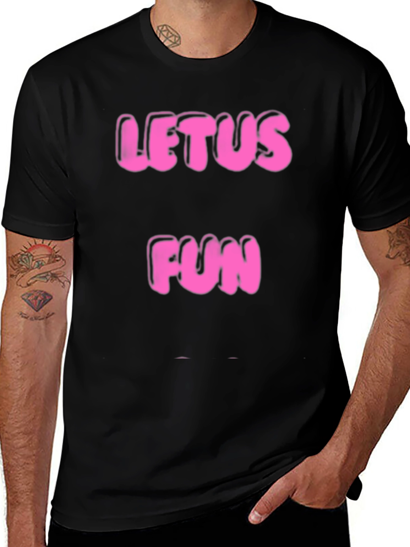 Let Us Fun Black T-Shirt