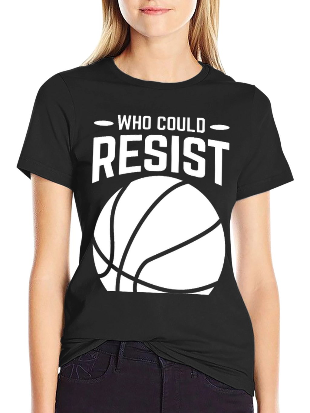 Who Could Resist Basketball T-Shirt - Black
