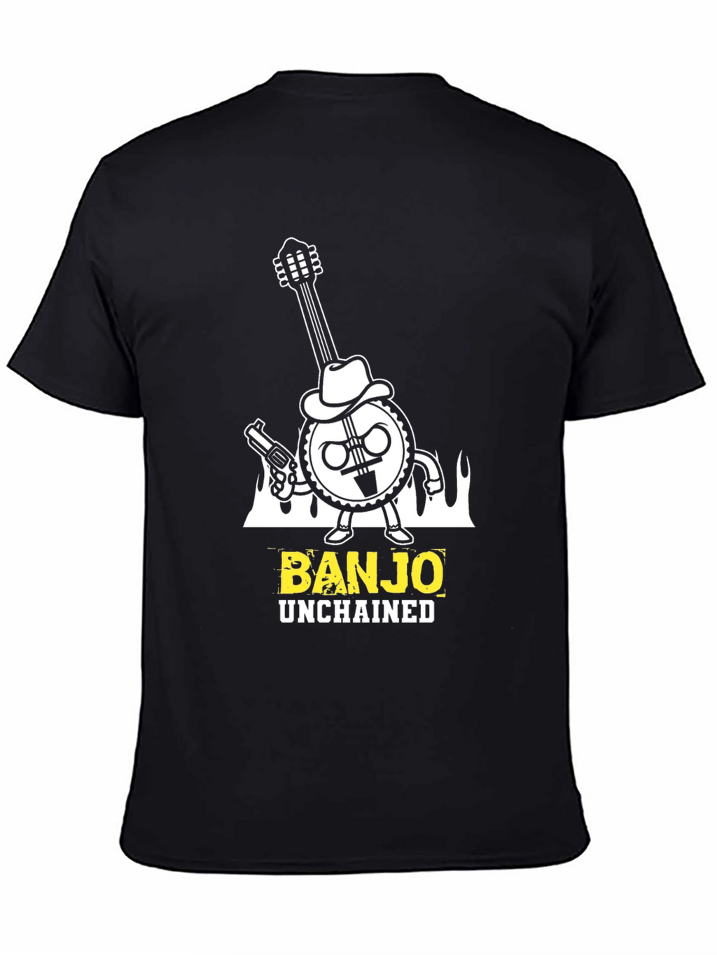 Banjo Unchained T-Shirt - Cool Graphic Tee
