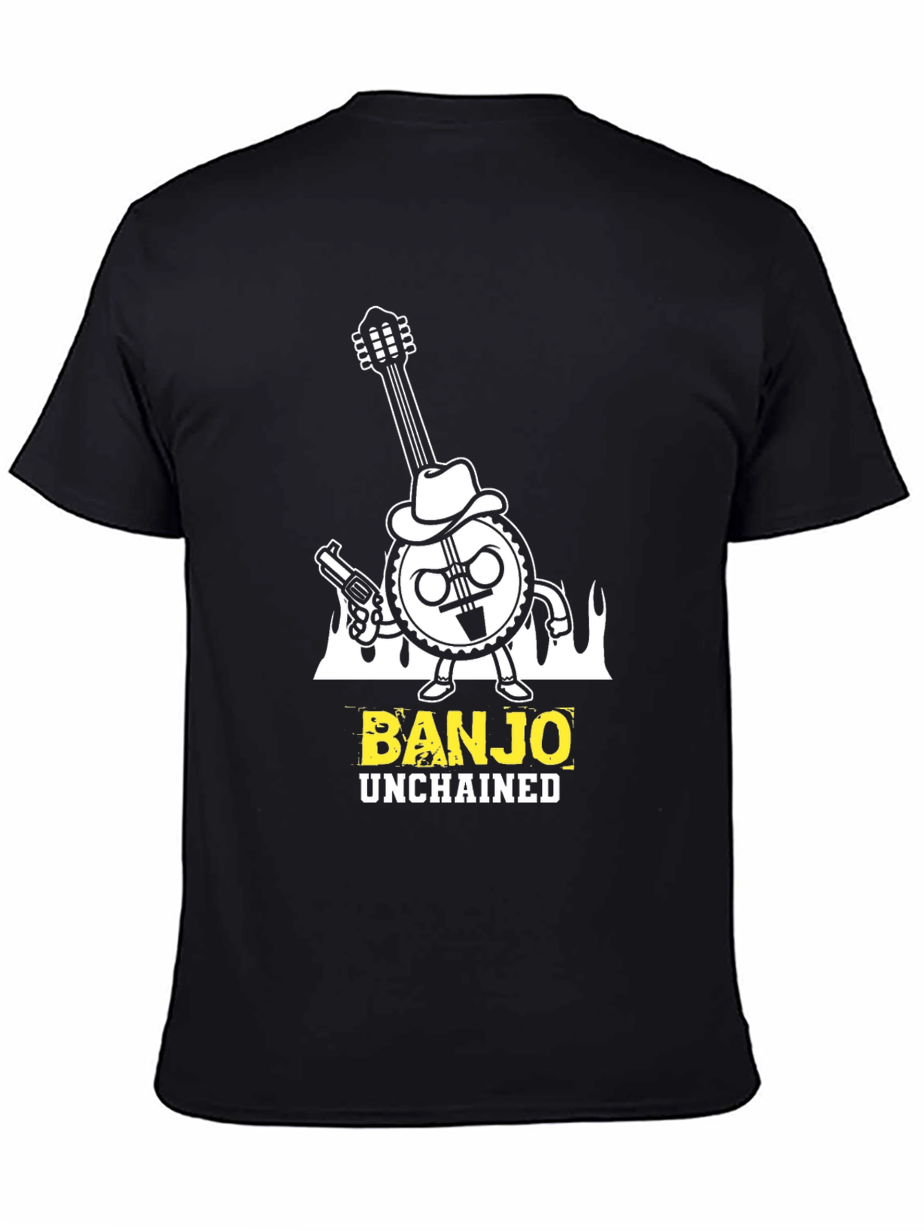 Banjo Unchained T-Shirt - Cool Graphic Tee
