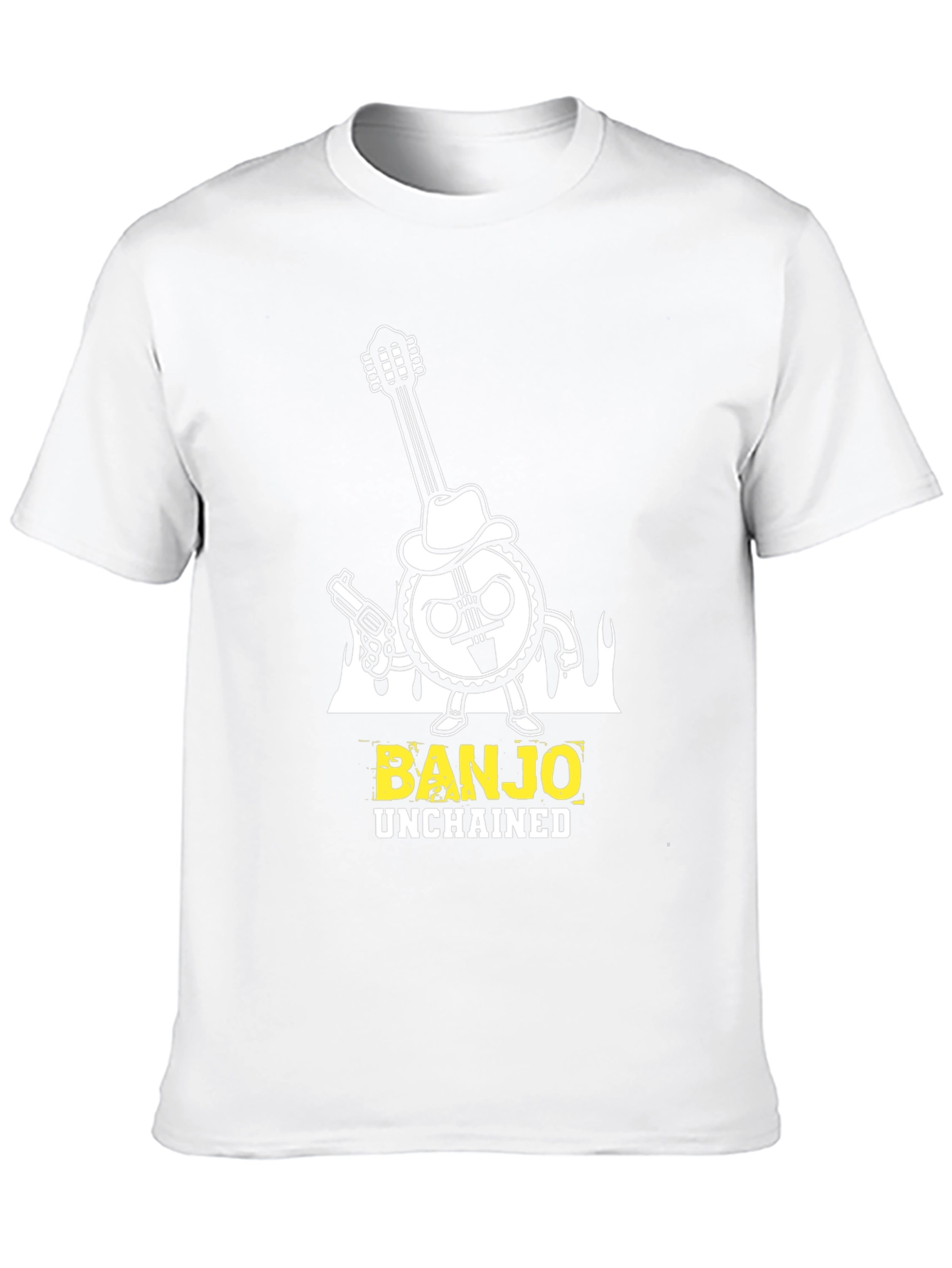 Banjo Unchained T-Shirt - Cool Graphic Tee