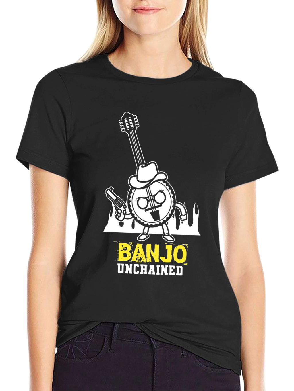 Banjo Unchained T-Shirt - Cool Graphic Tee