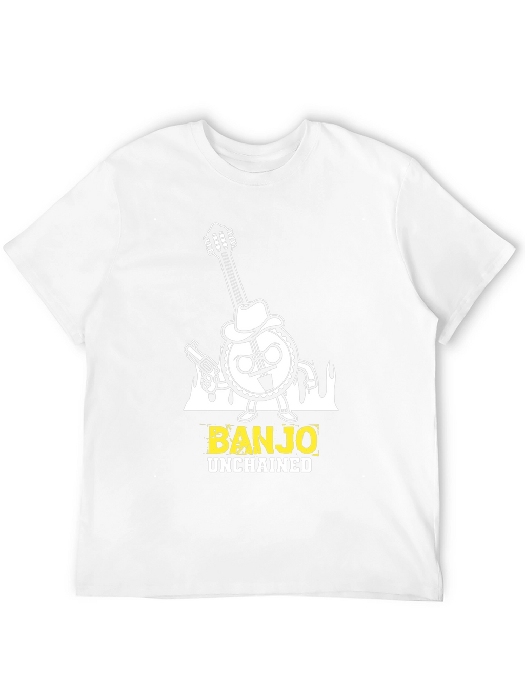 Banjo Unchained T-Shirt - Cool Graphic Tee