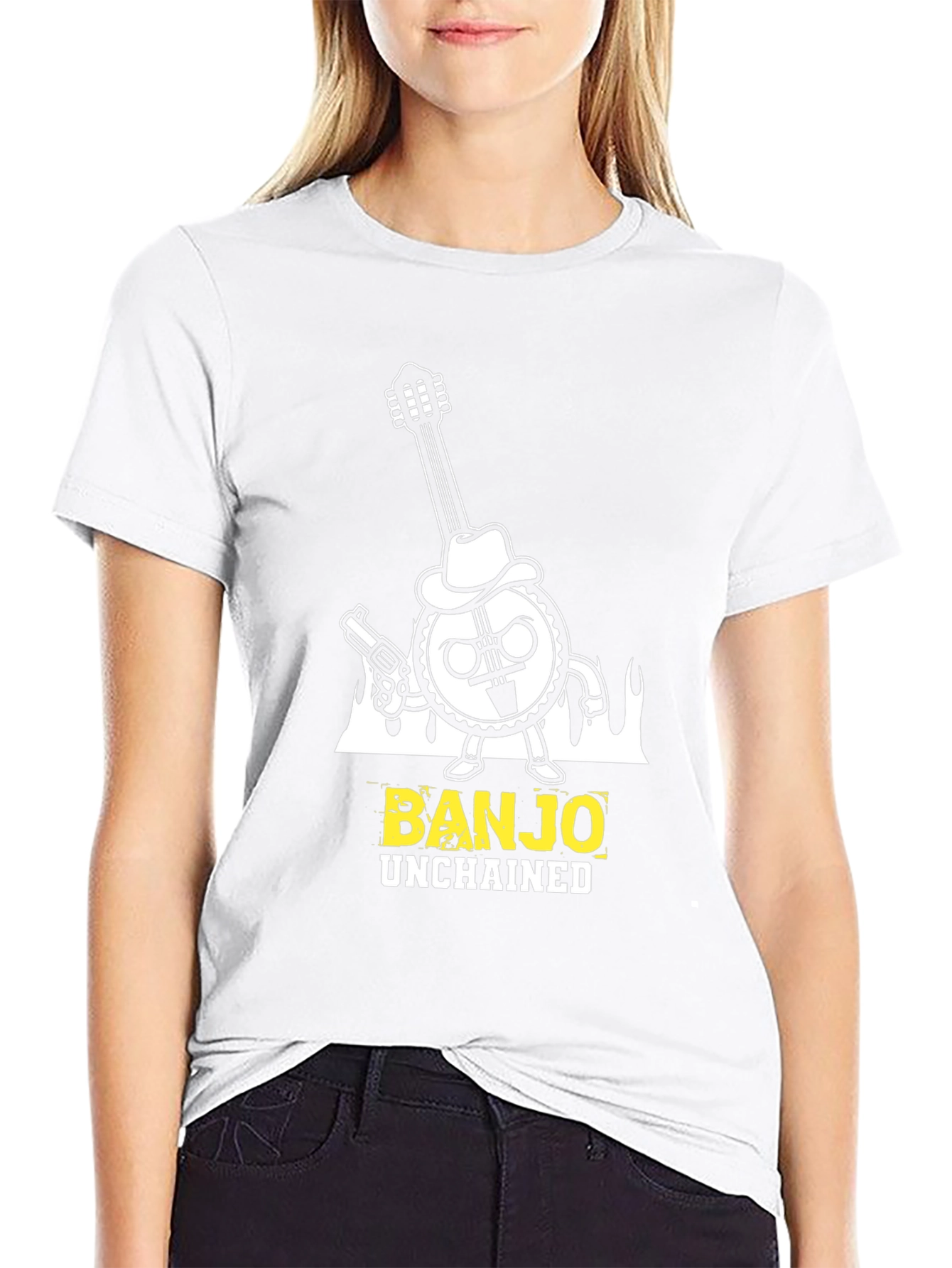 Banjo Unchained T-Shirt - Cool Graphic Tee