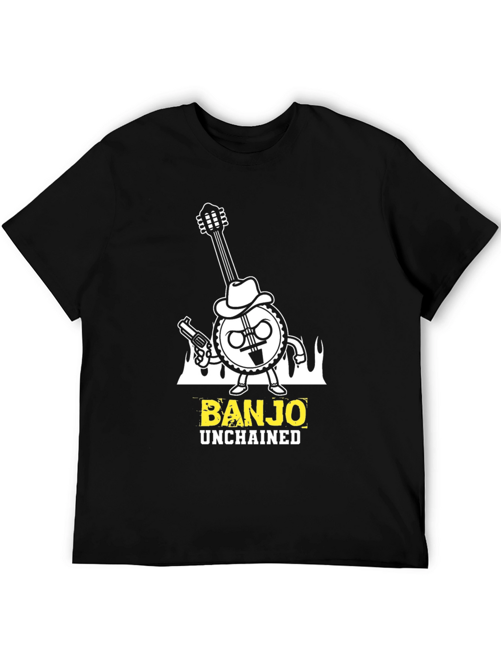 Banjo Unchained T-Shirt - Cool Graphic Tee
