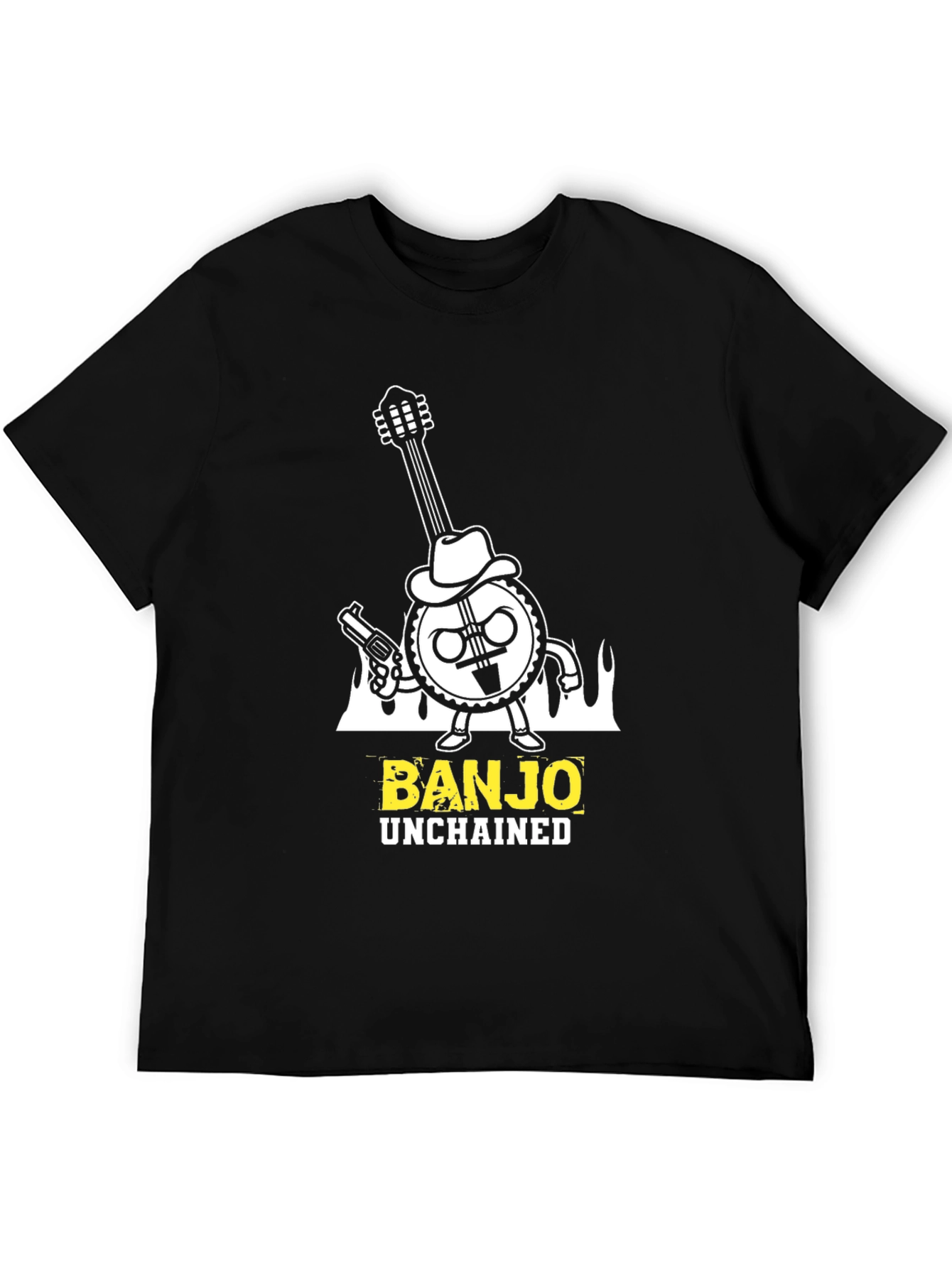 Banjo Unchained T-Shirt - Cool Graphic Tee